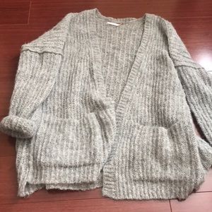 Cozy Grey Free People Cardigan